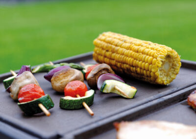 Foto: Feuerbox mit Grillplatte aus Guss