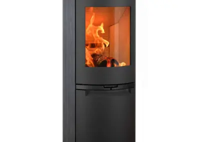 Heta Scan-Line 900 Kaminofen mit Steinverkleidung Blackwood.